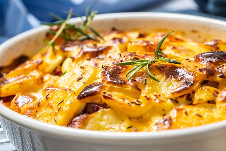 Batatas Gratinadas com Queijo