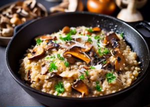 Risoto de cogumelos