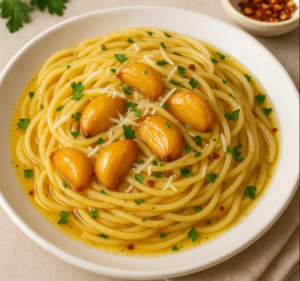 Macarrão ao Alho Confit: Um Clássico Aromático e Saboroso