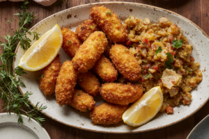 Kibe Frito Tradicional: Crocante por Fora, Suculento por Dentro!