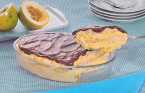 Pavê de Maracujá com Chocolate