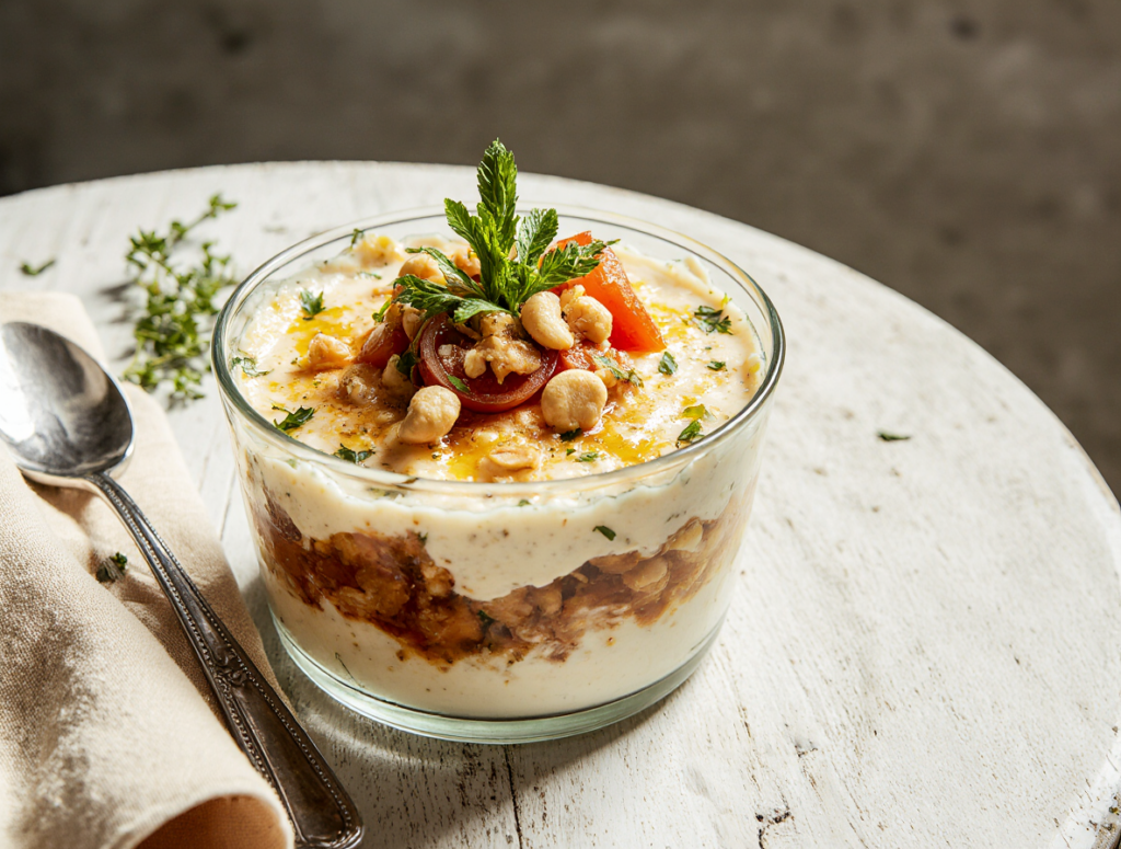 Escondidinho de Palmito Pupunha com Creme de Castanha