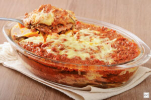 Lasanha de Berinjela à Bolonhesa