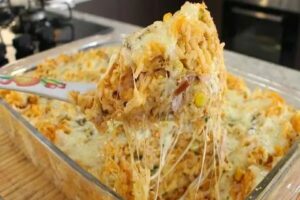 Receita de arroz de forno com frango