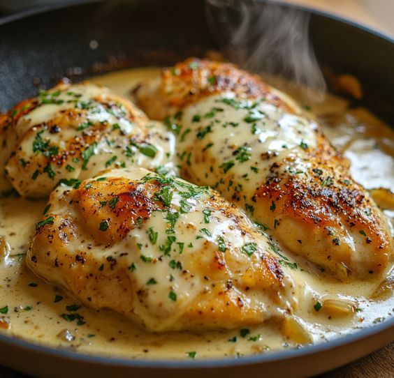 Filé de Frango ao Molho de Queijo e Mostarda