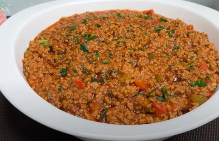 Carne Moída ao Molho de Cenoura